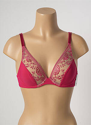 Soutien-gorge effet matière satinée haut soutien-gorge emboitant rose AUBADE femme
