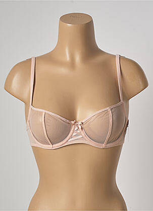 Soutien-gorge effet matière satinée haut soutien-gorge balconnet rose AUBADE femme