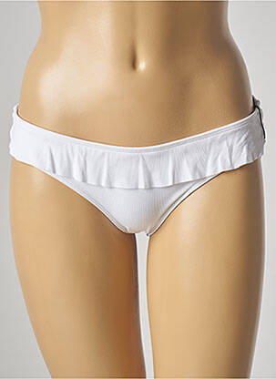 Bas de maillot de bain stretch culotte blanc SUMADRA femme
