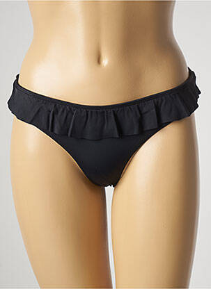 Bas de maillot de bain tissage satiné culotte noir SUMADRA femme