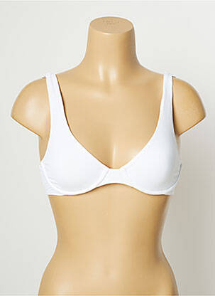 Haut de maillot de bain stretch haut soutien-gorge emboitant blanc SUMADRA femme