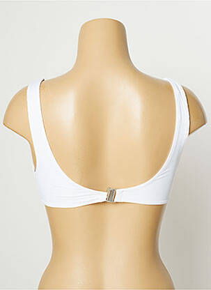 Haut de maillot de bain stretch haut soutien-gorge emboitant blanc SUMADRA femme