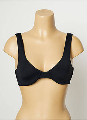 Haut de maillot de bain stretch haut soutien-gorge emboitant noir SUMADRA femme