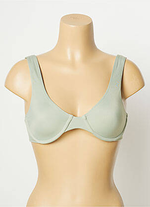 Haut de maillot de bain stretch haut soutien-gorge emboitant vert SUMADRA femme