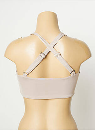 Soutien-gorge effet matière satinée brassieres beige SUMADRA femme