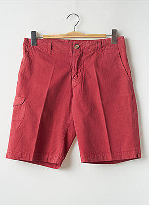 Bermuda tissage popeline taille normale rouge BREUER homme