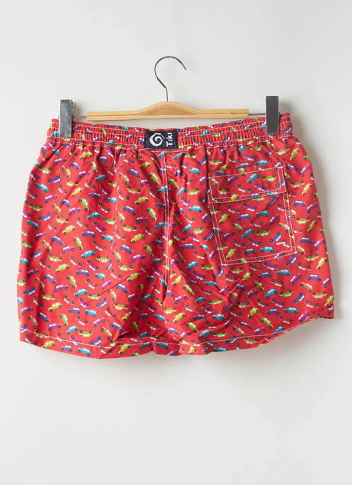 Short de bain rouge TIKI pour homme