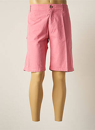 Bermuda tissage popeline taille normale rose BREUER homme