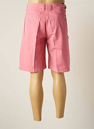 Bermuda tissage popeline taille normale rose BREUER homme