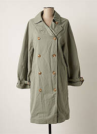 Trench tissage popeline sans capuche vert O.P.D.V (ON PARLE DE VOUS) femme