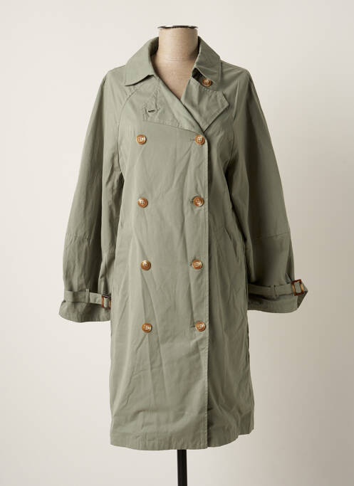 Trench tissage popeline sans capuche vert O.P.D.V (ON PARLE DE VOUS) femme