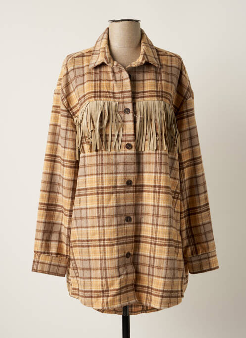 Veste casual coupe droite marron COPPEROSE femme