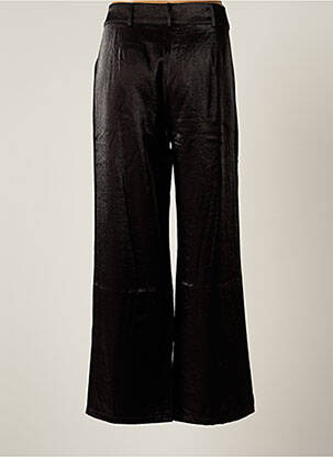 Pantalon large fermeture zippée sous rabat boutonné taille normale noir MOLLY BRACKEN femme