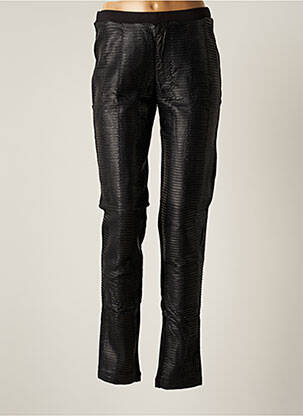 Pantalon slim taille élastique taille normale noir MISS TIC femme