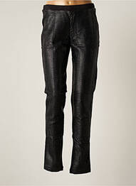 Pantalon slim taille élastique taille normale noir MISS TIC femme