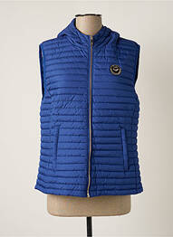 Doudoune poches a capuche bleu LPB femme