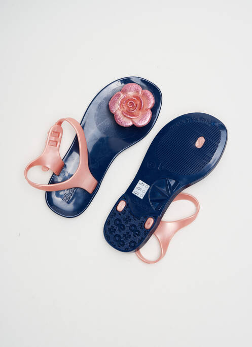 Tongs bout rond chiquet bleu ZHOELALA fille