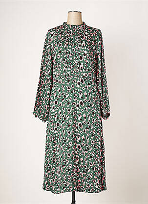 Robe longue manches longues manches longues vert WHITE STUFF femme