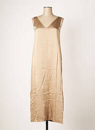 Robe longue sans manche sans manche marron OUI femme