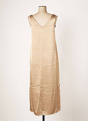 Robe longue sans manche sans manche marron OUI femme