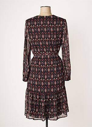 Robe mi-longue manches longues manches longues marron OUI femme