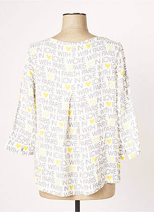 Blouse tissage popeline manches 3/4 jaune STREET ONE femme