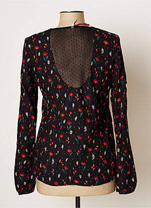 Blouse imprimé fleurs manches longues noir I.CODE (By IKKS) femme