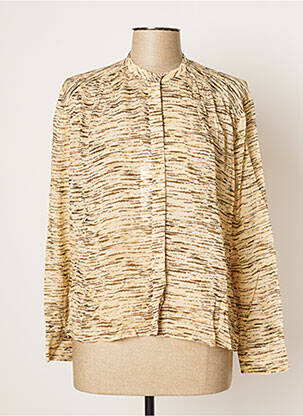 Chemisier imprimé fantaisie manches longues beige SAMSOE & SAMSOE femme