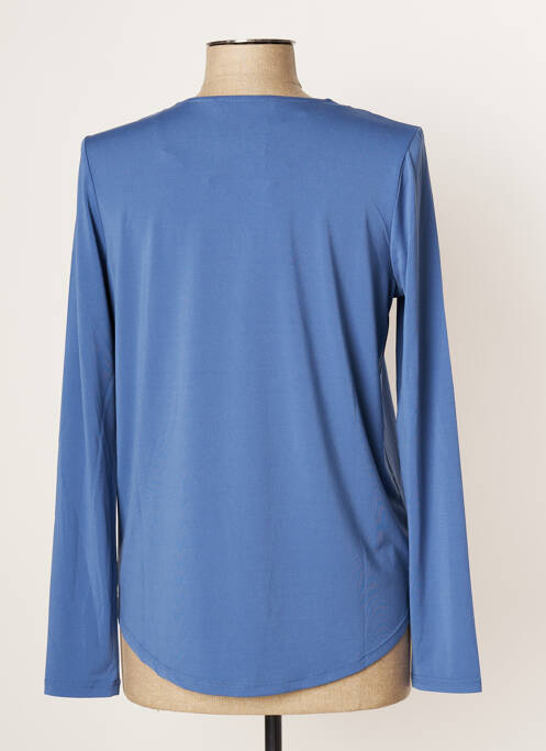 Top bleu OUI pour femme