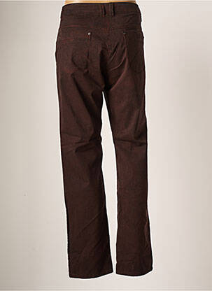 Pantalon slim tissage popeline taille normale marron SANDWICH femme