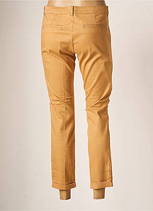 Pantalon chino taille basse taille basse beige FRACOMINA femme