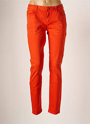 Jeans coupe slim orange STREET ONE pour femme