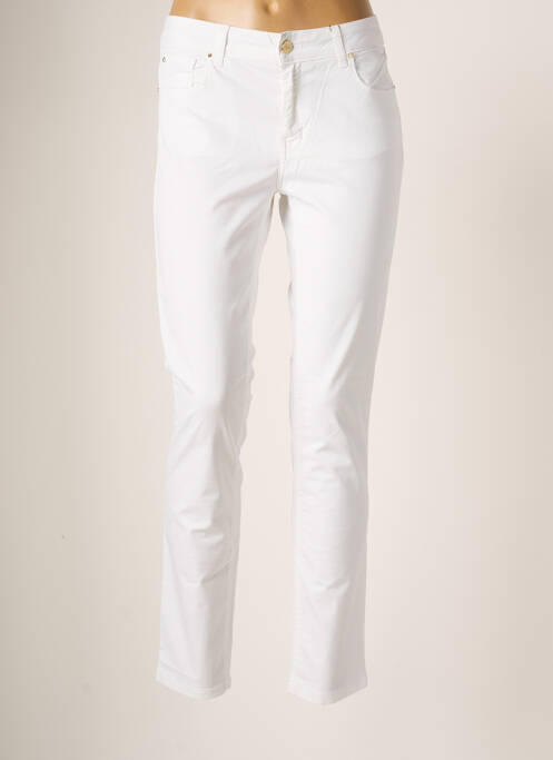 Pantalon slim blanc FRACOMINA pour femme