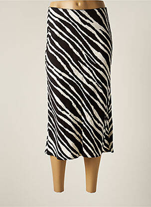 Jupe longue tissage crêpe noir SAMSOE & SAMSOE femme