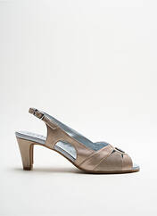 Sandales/Nu pieds beige ARTIKA SOFT pour femme seconde vue
