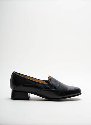 Mocassins carré talon plat jusqu'à 3cm noir GEO-REINO femme
