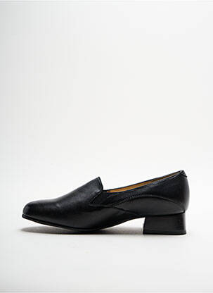 Mocassins carré talon plat jusqu'à 3cm noir GEO-REINO femme