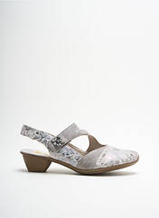 Sandales/Nu pieds gris RIEKER pour femme seconde vue
