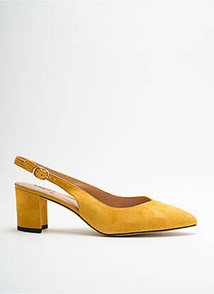 Sandales/Nu pieds jaune FUGITIVE BY FRANCESCO ROSSI pour femme