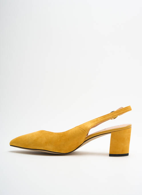 Sandales/Nu pieds jaune FUGITIVE BY FRANCESCO ROSSI pour femme
