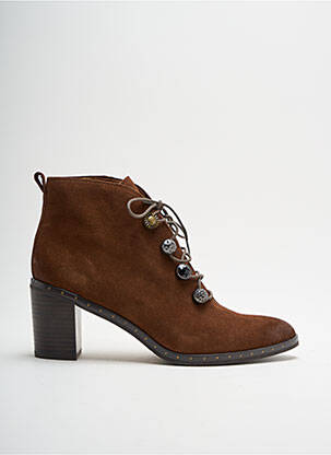 Bottines/boots talon de 7 à 9cm marron MAM'ZELLE femme