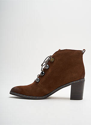 Bottines/boots talon de 7 à 9cm marron MAM'ZELLE femme