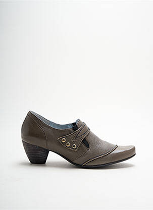 Bottines/boots matière lisse talon de 4 à 6cm marron ARTIKA SOFT femme