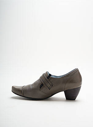 Bottines/boots matière lisse talon de 4 à 6cm marron ARTIKA SOFT femme