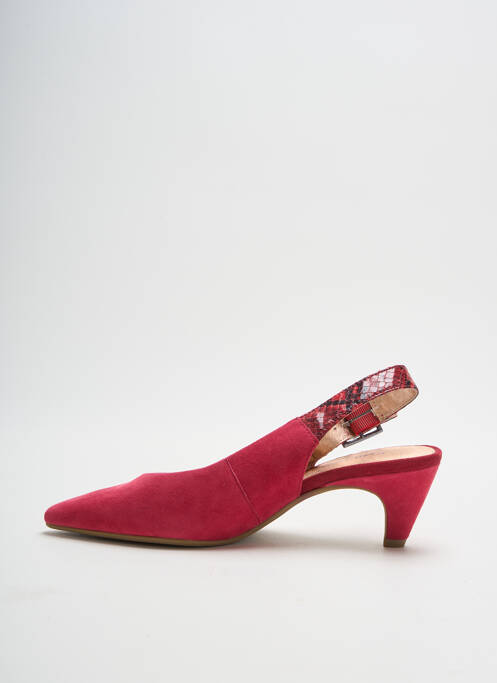 Sandales/nu pieds tissage satiné talon de 4 à 6cm rose EMILIE KARSTON femme