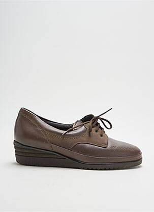 Chaussures de confort tissage satiné talon plat jusqu'à 3cm marron DORNDORF femme