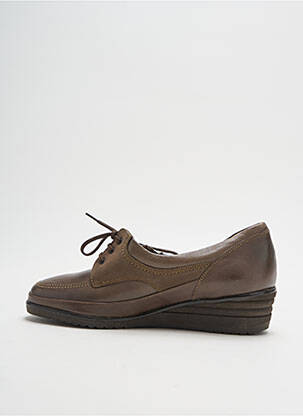 Chaussures de confort tissage satiné talon plat jusqu'à 3cm marron DORNDORF femme