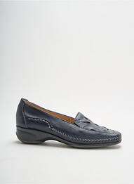 Mocassins tissage satiné talon plat jusqu'à 3cm bleu FLEXELL femme