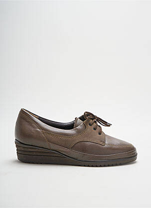 Chaussures de confort tissage satiné talon plat jusqu'à 3cm marron DORNDORF femme