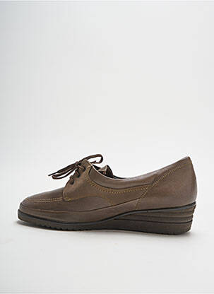 Chaussures de confort fermeture lacets talon plat jusqu'à 3cm marron DORNDORF femme